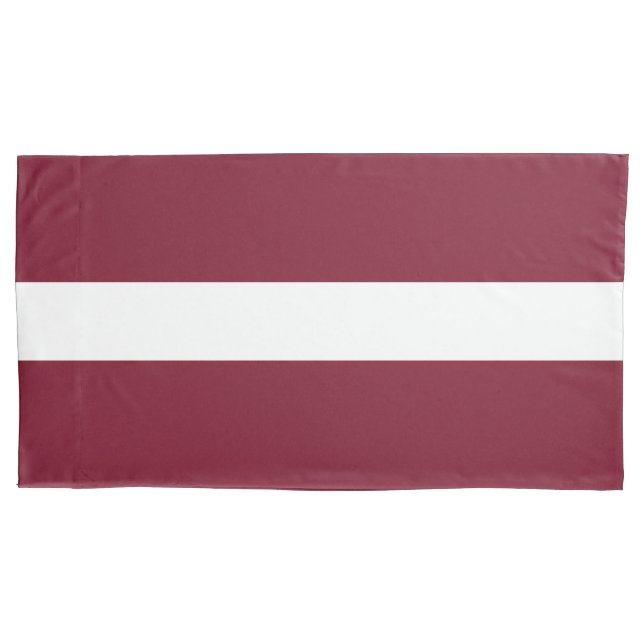 Lettland-Flagge Kissenbezug (Vorderseite)