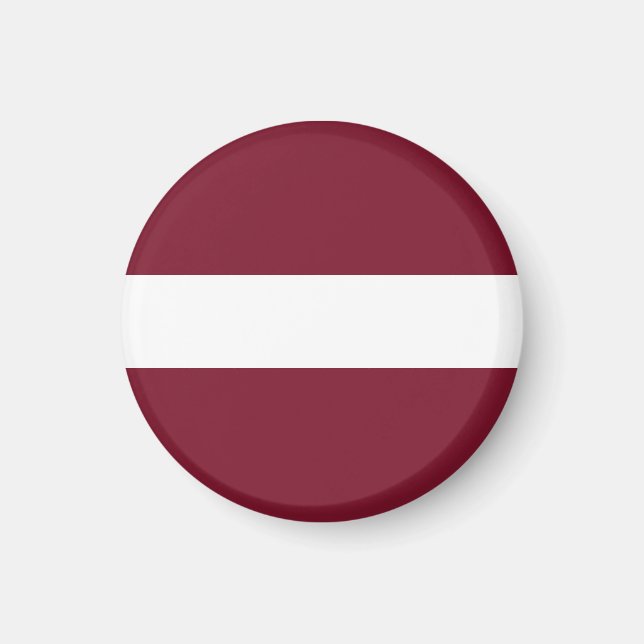 Lettland-Flagge Magnet (Vorne)
