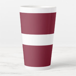 Lettland-Flagge Milchtasse