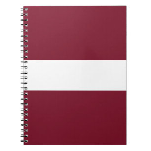 Lettland-Flagge Notizblock