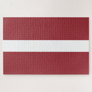 Lettland-Flagge Puzzle