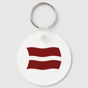 Lettland-Flagge Schlüsselanhänger