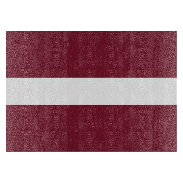 Lettland-Flagge Schneidebrett (Vorderseite)
