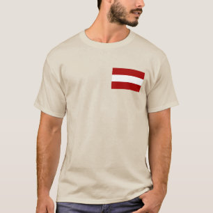Lettland-Flagge T-Shirt