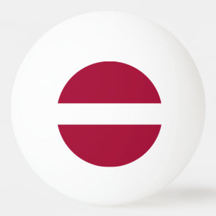 Lettland-Flagge Tischtennisball