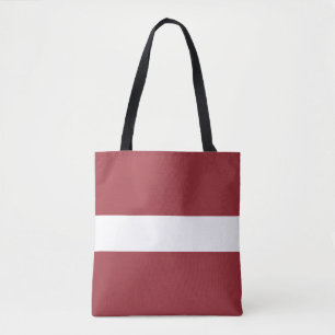 Lettland-Flagge Tragetasche