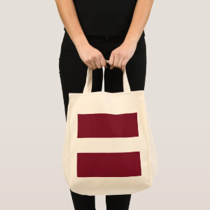 Lettland-Flagge Tragetasche