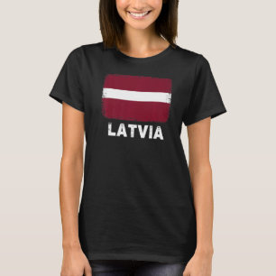Lettland Flaggen unterstützen Frauen in Lettland T-Shirt