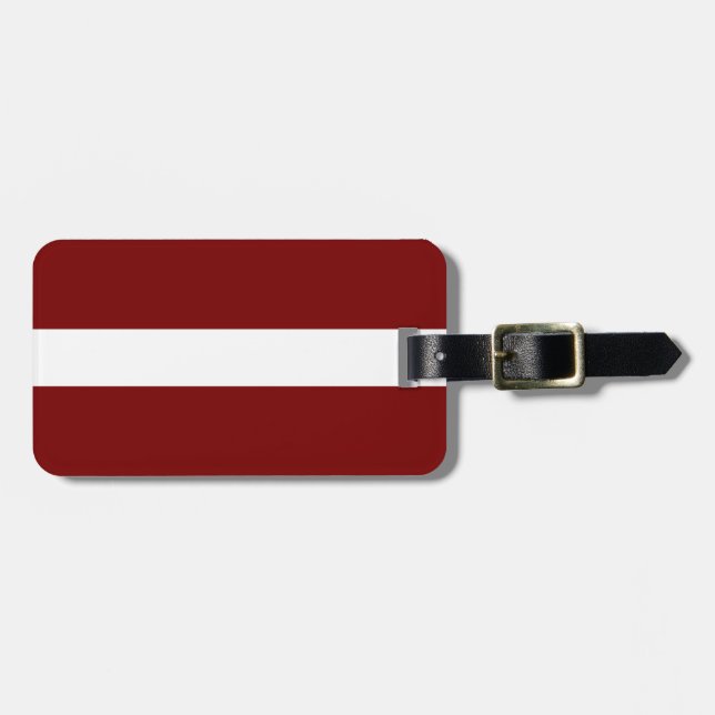 Lettland Gepäckanhänger (Vorderseite horizontal)