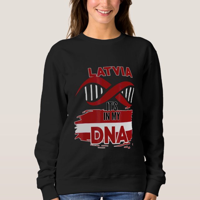 Lettland in meinem Blut Sweatshirt (Vorderseite)