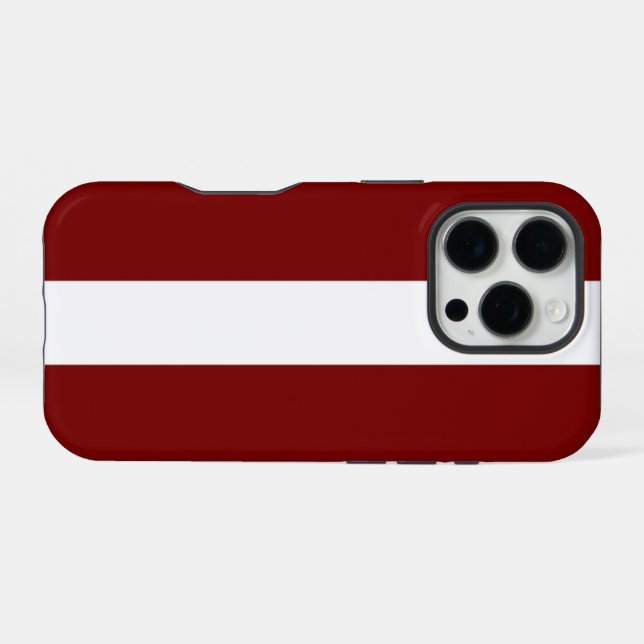 Lettland iPhone Hülle (Rückseite (Horizontal))