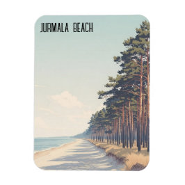 Lettland Jūrmala Strand Reise Magnet
