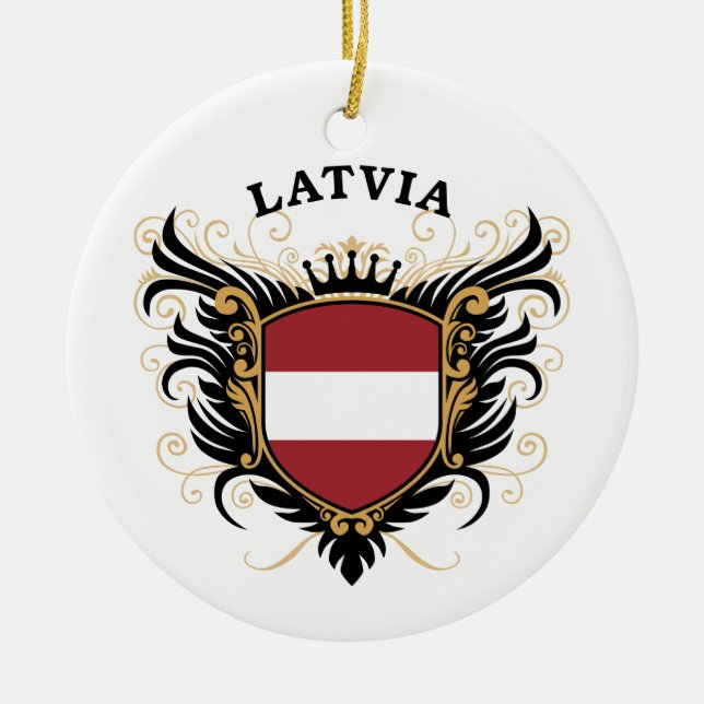 Lettland Keramik Ornament (Vorne)