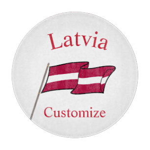 Lettland Landesflagge Thunder_Cove Schneidebrett