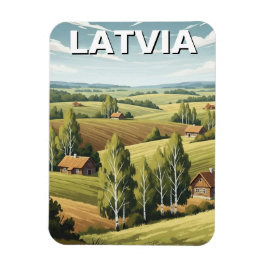 Lettland Landreisen Magnet