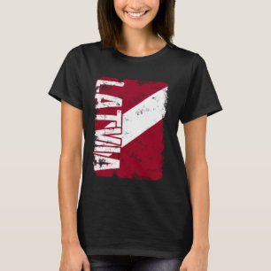 Lettland Latvija Pride Lettische Flaggengrundstück T-Shirt