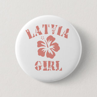 Lettland Pink Girl Button