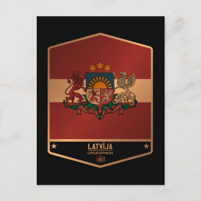 Lettland Postkarte (Vorderseite)