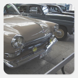 Lettland, Riga, Riga Motor Museum, 1960er Quadratischer Aufkleber