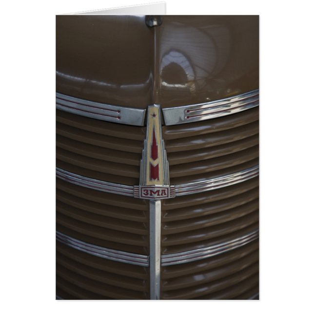 Lettland, Riga, Riga Motor Museum, Kapuzendekorati (Vorne)