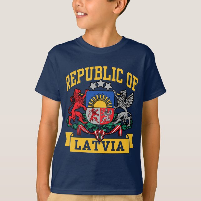 Lettland T-Shirt (Vorderseite)
