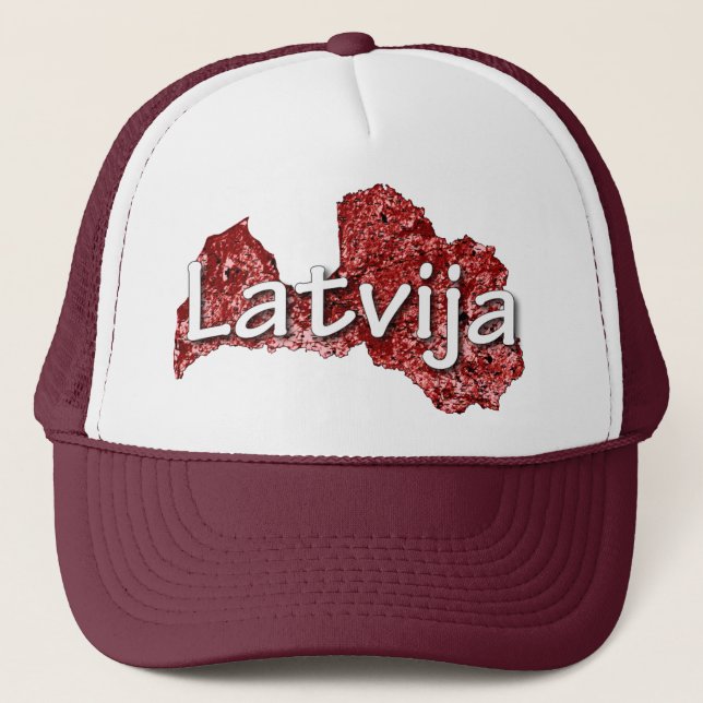 Lettland Truckerkappe (Vorderseite)