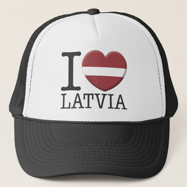 Lettland Truckerkappe (Vorderseite)