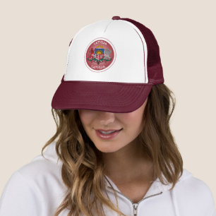Lettland Wappen Kreisform  Truckerkappe