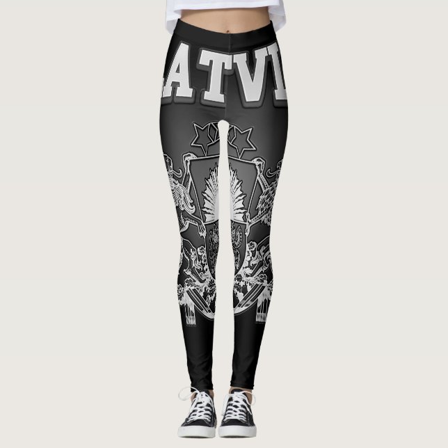 Lettland-Wappen Leggings (Vorderseite)