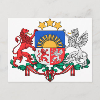 Lettland-Wappen Postkarte