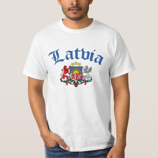 Lettland-Wappen T-Shirt (Vorderseite)