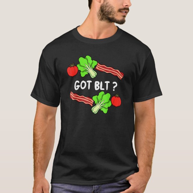 Lettuce Bacon Tomato  Leaf Vegetable Vegetarian Ve T-Shirt (Vorderseite)