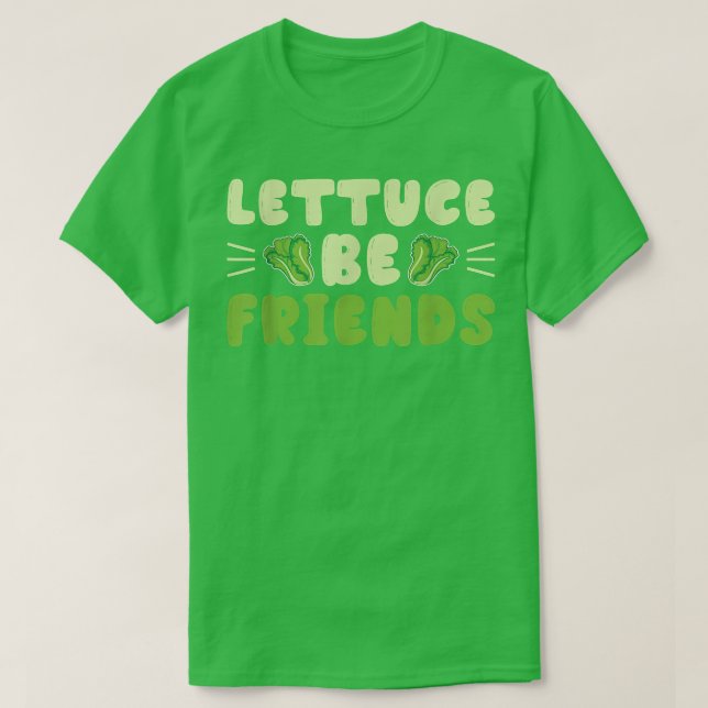 Lettuce Be Friends Guinea Pig Guinea Lover  T-Shirt (Design vorne)