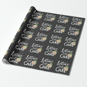 Lettuce Eat Cake Feinschmecker Print - Funny Cake Geschenkpapier