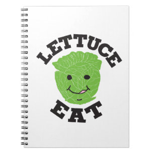 Lettuce Eat Funny Quotes Art Lettuce Art Design Notizblock
