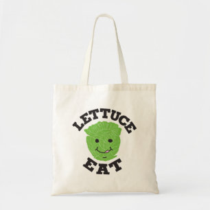 Lettuce Eat Funny Quotes Art Lettuce Design Tragetasche
