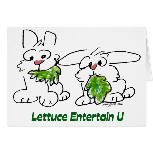 Lettuce Entertain U Cartoon Rabbits (Vorderseite (Horizontal))