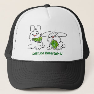 Lettuce Entertain U Cartoon Rabbits Truckerkappe