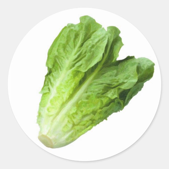 Lettuce Garden Label Runder Aufkleber (Vorderseite)