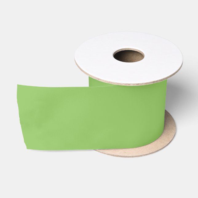 Lettuce Green Solid Color Satinband (Spule)