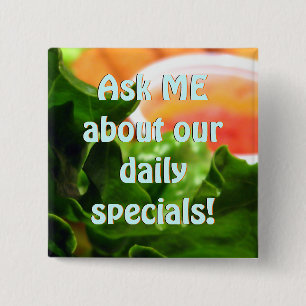 Lettuce Leaf Restaurant Flair Button