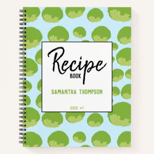 Lettuce Pattern Reecipe Leere Cookbook Notizbuch