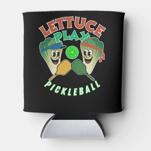 Lettuce Play Pickleball Game On! Dosenkühler (Vorderseite)