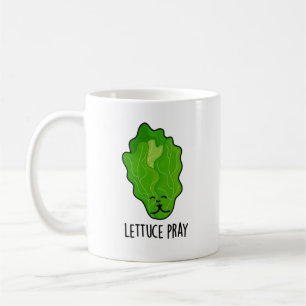 Lettuce Pray Funny Veggie Pun Kaffeetasse