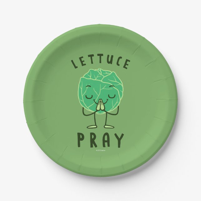 Lettuce Pray Pappteller (Vorderseite)