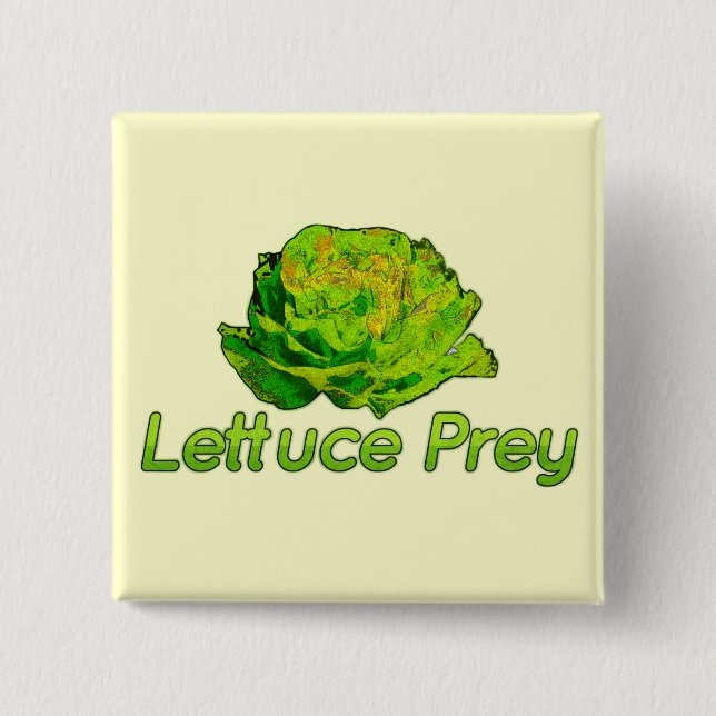 Lettuce Prey Button (Vorderseite)