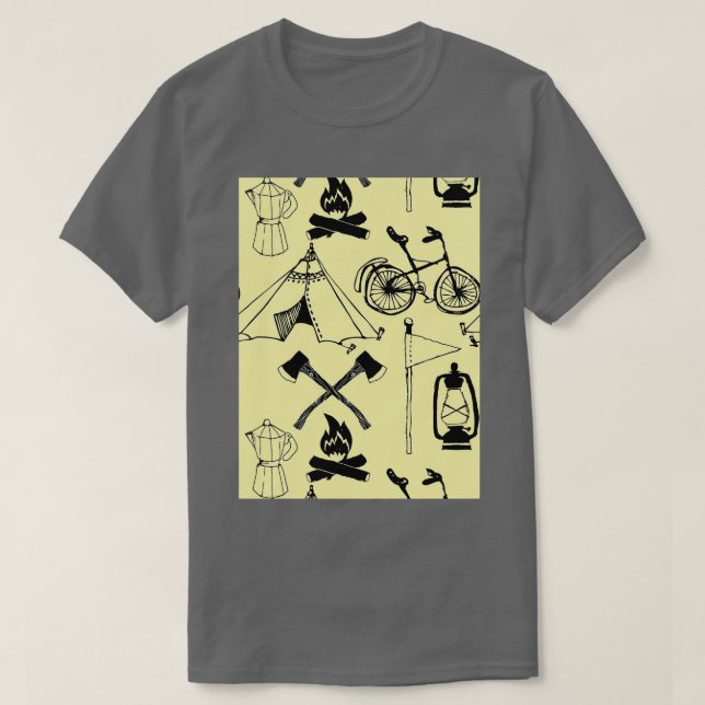 Letx27s gehen Camping T-Shirt (Design vorne)