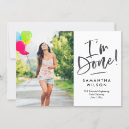 Letzte Abschluss Ankündigung Einladung