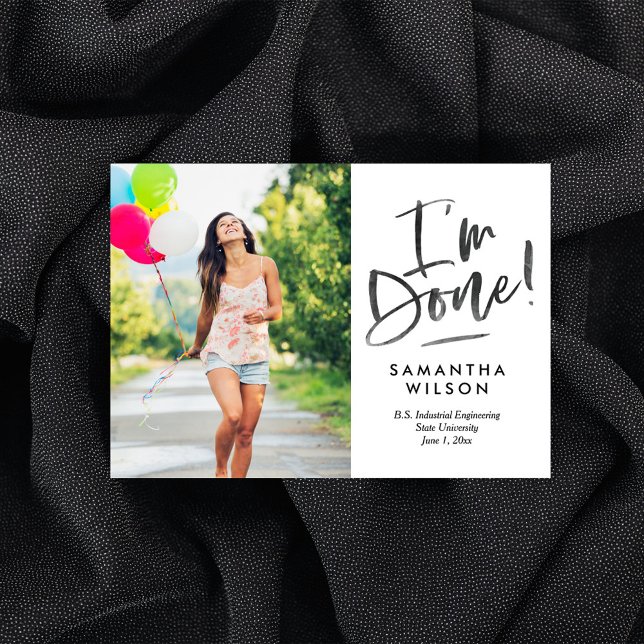 Letzte Abschluss Ankündigung Einladung (Von Creator hochgeladen)