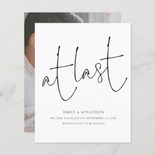 Letzte Ankündigung der Verlobung für das Skript-Fo